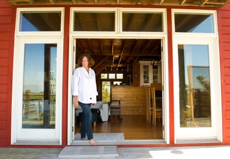 Martha Wright stands on her back deck Thursday, May 13, 2010 in Avalon, New Jersey.(Stephen Chernin for The Wall Street Journal)